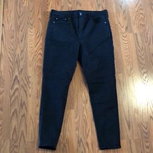 American Eagle Next Level Black High Waisted Jeggings 16 R